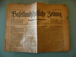 JOURNAL BASELLANDSCHAFTLICHE ZEITUNG SCHWEIZ SUISSE BALE 2 MAI 1946 - Sonstige & Ohne Zuordnung