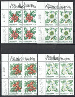 Lars Sjööblom. Denmark 2008. Christmas. Michel 1511-1514 Plate Blocks MNH. Signed. - Blocks & Kleinbögen