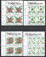 Lars Sjööblom. Denmark 2008. Christmas. Michel 1511-1514 Plate Blocks MNH. Signed. - Blokken & Velletjes