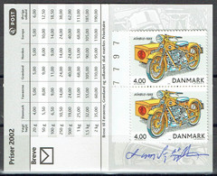 Lars Sjööblom. Denmark 2002. Post Vehicles. Michel 1312 MH. MNH. Signed. - Markenheftchen
