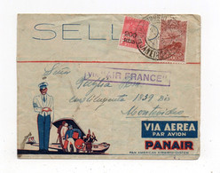 !!! BRESIL, LETTRE PAR AVION DE RIO DE JANEIRO POUR MONTEVIDEO DE 1933 PAR AIR FRANCE - Airmail