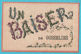* Gosselies (Charleroi - Hainaut - La Wallonie) * (V.P.F.) Un Baiser De Gosselies, Fantaisie, Glitter, Brillantes, Old - Charleroi