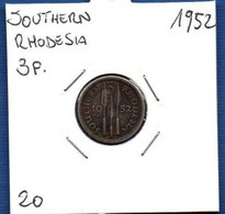 SOUTHERN RHODESIA - 3 Pence 1952  -  See Photos - Km 20 - Rhodesië