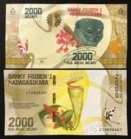 Madagascar  2000 Ariary 2017 KM#101 UNC  M.070 - Madagascar