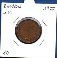 RHODESIA - 1 Cent 1973  -  See Photos - Km 10 - Rhodesien