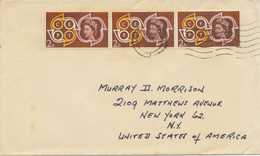 GB 1962, EUROPA CEPT 2 D (strip Of Three) Rare Multiple Postage Tied By Machine Postmark „LIVERPOOL / B“ On Very Fine - Covers & Documents