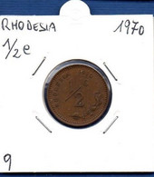 RHODESIA - 1/2 Cent 1970  -  See Photos - Km 9 - Rhodesië