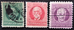 Timbres De Cuba 1917 Politiciens   Y&T N° 175 à 177 - Usati