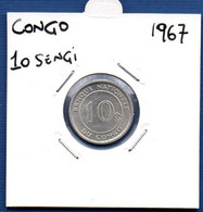 CONGO - 10 Sengi 1967 -  See Photos -  Km - Congo (Democratische Republiek 1964-70)