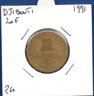 DJIBOUTI - 20 Francs 1991 -  See Photos -  Km 24 - Gibuti