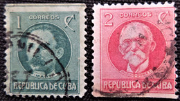 Timbres De Cuba 1917 Politiciens   Y&T N° 175 Et 176 - Gebruikt