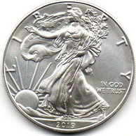 2019 - Stati Uniti 1 Dollar Argento  - Oncia Eagle      ---- - Conmemorativas