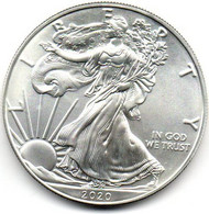 2020 - Stati Uniti 1 Dollar Argento  - Oncia Eagle      ---- - Conmemorativas