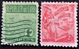 Timbres De Cuba 1948 -1950 Havana Tobacco Industry Y&T N° 314 Et 315 - Used Stamps