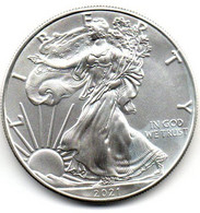 2021 - Stati Uniti 1 Dollar Argento  - Oncia Eagle      ---- - Commemorative