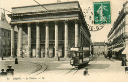 Dijon * Place Et Le Théâtre Municipal * Tram Tramway - Dijon