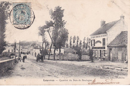 LOUVRES QUARTIER DU BOIS DE BOULOGNE "AU RENDEZ VOUS DES CHASSEURS ",JOLI PLAN REF VEZ 77820 - Louvres