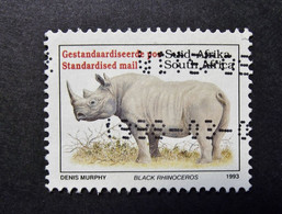 South Africa - Suid Africa - 1993 - Black Rhinosceros  N) 813 - Obl. - Oblitérés