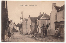 CPA - AHUY (Côte D'Or) - Grande Rue - Autres & Non Classés