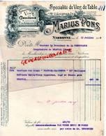 11- NARBONNE- RARE FACTURE MARIUS PONS- E. GAUTHIER FILS-MARCHAND VINS CORBIERES-MINERVOIS-1925- COOPERATIVE BEAUVAL 80 - Lebensmittel