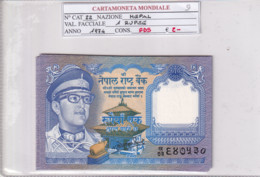 NEPAL 1 RUPEE 1974 P22 - Népal