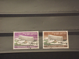 NAZIONI UNITE - GINEVRA - 1974 LAVORO 2 VALORI - TIMBRATI/USED - Used Stamps
