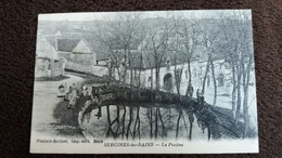 CPA SERGINES LES BAINS YONNE LA PISCINE ED POULAIN ROCHER LAVOIR ? ANIMATION DE FEMMES - Sergines