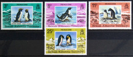 OISEAUX - ANTARCTIQUE BRITANNIQUE                 N° 78/81                     NEUF** - Penguins