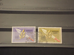 NAZIONI UNITE - GINEVRA - 1973 DISARMO/PIANTA 2 VALORI - TIMBRATI/USED - Used Stamps