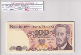 POLONIA 100 ZLOTYCH 1986 P143C - Pologne