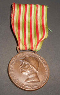 1915 Medaille Guerra Per L'unita D'Italia Canevari Bronze WW1 - Italie