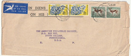 SUD AFRICA  1961 Posta Aerea  Busta Spedita Da Pretoria Per Pennsylvania U.S.A " The American Philatelic Society - Brieven En Documenten