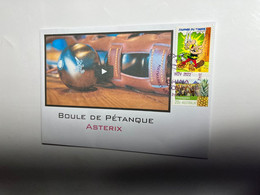 (3 M 2) Asterix (Boules De Pétanque Asterix) (with OZ Stamp + France Asterix Stamp) - Andere