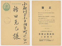 Privat Postal Stationery Japan 1935 - Happy New Year - Covers & Documents