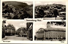 40398 - Deutschland - Sonneberg , Platz Der Jugend , Wehd , Altstadt , Rathaus , Mehrbildkarte - Nicht Gelaufen - Sonneberg