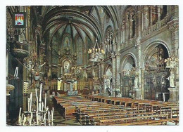 INTERIOR DE LA BASILICA / INSIDE OF THE BASILICA.- MONTSERRAT - BARCELONA - CATALUNYA. - Luoghi Santi