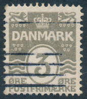 Denmark Danemark Danmark 1905: 3ø Wavy Lines VARIETY, F Used, AFA 44x (DCDK00326) - Used Stamps