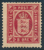 Denmark Danemark Danmark 1875: 8ø Tjeneste Perf 14, Fine Mint H, AFA TJ6 (DCDK00331) - Dienstpost