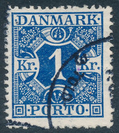 Denmark Danemark Danmark 1921: 1Kr Dark Blue Porto, Fine Used, AFA P15 (DCDK00334) - Impuestos