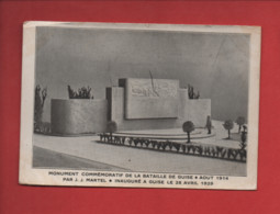 Carte - Monument Commémoratif De La Bataille De Guise -  Août 1914 Par J.J Martel -  Inauguré à Guise Le 28 Avril 1929 - Guise