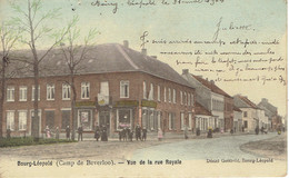 Bourg Leopold ( Camp De Beverloo) Vue De La Rue Royale 1904 Animation Couleur - Leopoldsburg (Beverloo Camp)