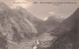 Blick Auf Saasthal Und Almagell Von Bellevue Aus Mittelgrat Saas-Fee Almagellhorn - Saas-Almagell