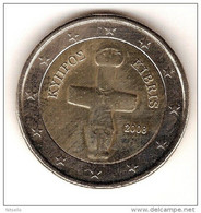 LOTE 1468B  ///   MONEDA DE 2 EURO  2008     CIRCULADA - Zypern