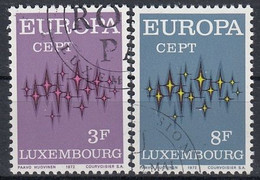 LUXEMBOURG 846-847,used,falc Hinged - Oblitérés