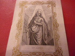 ♥️  XIX EME Image Pieuse Religieuse Santino Holy Card SAINTE AGNES DOPLER RUE MADAME PARIS - Devotieprenten