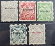 SWAZILAND 1889 - MNH - Sc# 1, 2, 5, 7, 9 - Swasiland (...-1967)