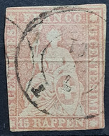 SWITZERLAND 1858 - Canceled - Sc# 38a - Used Stamps