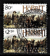 New Zealand 2014 The Hobbit - Battle Of Five Armies Set Of 2 Used - - Oblitérés