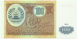 Tajikistan - 100 Rubles - 1994 - P 6 - Unc. - Serie AE - Tajikistan