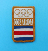 COSTA RICA NOC - Nice Rare Patch * Olympic Games Olympia Olympiade Olimpische Spiele Giochi Olimpici Juegos Olímpicos - Uniformes Recordatorios & Misc